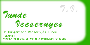 tunde vecsernyes business card